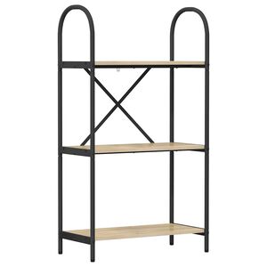 vidaXL P&oacute;łka na książki 3 poziomy 60 x 30 x 109 cm Drewno inżynieryjne