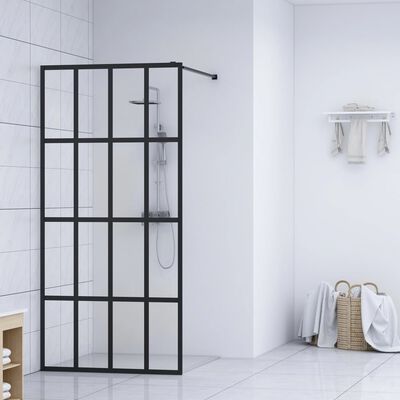 vidaXL Ścianka prysznicowa, przezroczyste szkło hartowane, 90 x 195 cm