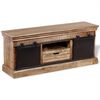 vidaXL Szafka pod TV, drewno mango, przesuwane drzwiczki, 110x30x45 cm