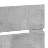 vidaXL Zagł&oacute;wek Betonowy szary 80 cm Materiał drewnopochodny