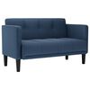 vidaXL Sofa dwuosobowa niebieska 111 cm tkanina