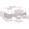 vidaXL Zestaw Sof na Ogr&oacute;d z poduszką 10 pcs Beżowy polirattan