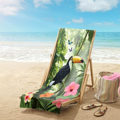 Good Morning Ręcznik plażowy RAINFOREST, 100x180 cm, zielony
