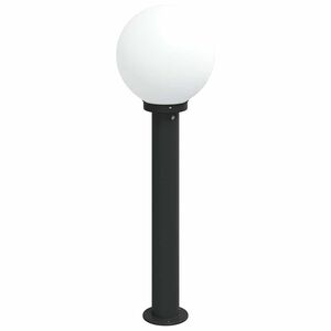 vidaXL Słupek oświetleniowy 80 cm Czarny IP44