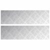 vidaXL Stopień Prostokątny 2 pcs Srebrny 70 x 20 cm Aluminium