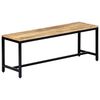 vidaXL Ławka do jadalni, 120 cm, lite surowe drewno mango