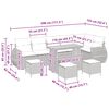 vidaXL Zestaw Sof na Ogr&oacute;d 10 pcs Beżowy i kremowy Rattan poli