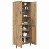 vidaXL Highboard Dąb rzemieślniczy 69,5 x 34 x 180 cm