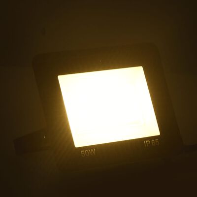 vidaXL Reflektory LED, 2 szt., 50 W, ciepłe białe światło