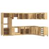 vidaXL Szafkowy z szufladą SKI 14 pcs Miodowy Brąz Lite drewno sosnowe