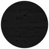 vidaXL Blat do stołu, okrągły, czarny, &Oslash;80x3 cm, lite drewno sosnowe