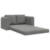 vidaXL Sofa Bed 60cm Ciemnoszary Aksamit