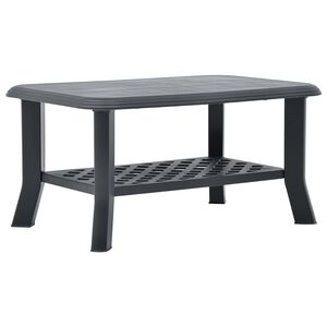 vidaXL Stolik kawowy, antracytowy, 90x60x46 cm, plastikowy