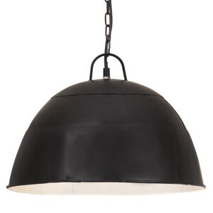 vidaXL Industrialna lampa wisząca, 25 W, czarna, okrągła, 41 cm, E27