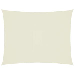 vidaXL Żagiel ogrodowy, tkanina Oxford, prostokątny, 4x5 m, kremowy