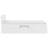 vidaXL Ł&oacute;żko z miejscem na przechowywanie i materacem Biały