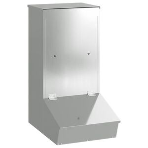 vidaXL Podajnik dla Świń Srebrny 55 x 38 x 76 cm 20 kg