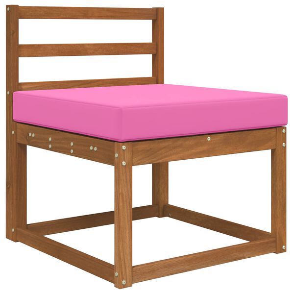 vidaXL Poduszka do sofy na zewnątrz R&oacute;żowy 60 x 60 x 8 cm Poliester