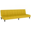 vidaXL 2-osobowa kanapa, ż&oacute;łta, tapicerowana aksamitem