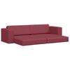 vidaXL Sofa Bed 200cm Czerwone wino tkanina