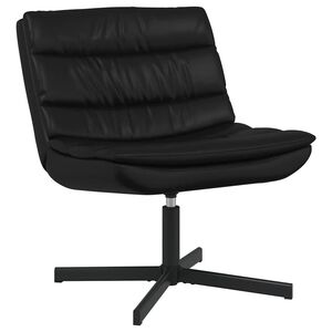 vidaXL Fotel obrotowy Czarny 63 x 75 x 76 cm Ekosk&oacute;ra