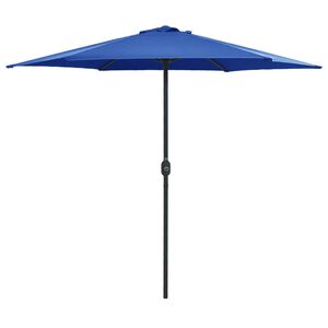 vidaXL Parasol ogrodowy na aluminiowym słupku, 270x246 cm, niebieski