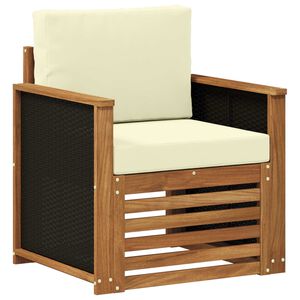 vidaXL Środkowa sofa ogrodowa naturalny