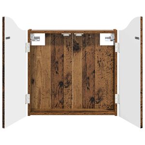 vidaXL Szafka na tarczę do rzutk&oacute;w Stare drewno 56 x 12 x 63 cm