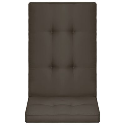 vidaXL Poduszki na krzesła ogrodowe, 4 szt., antracytowe, 120x50x5 cm