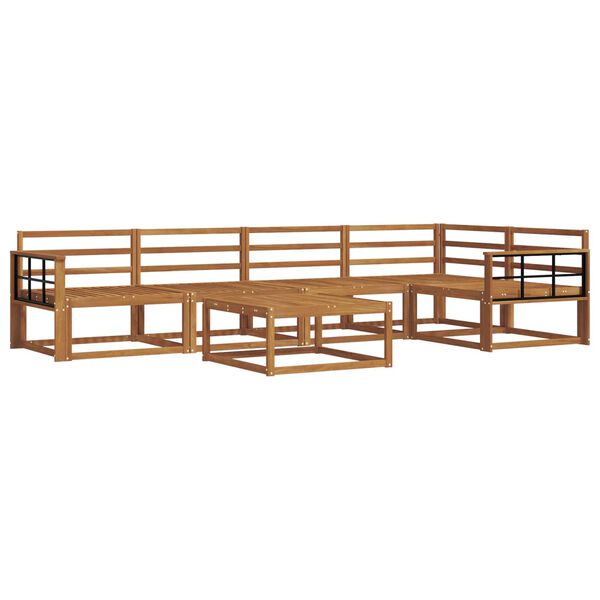 vidaXL Zestaw sof na zewnątrz 6 pcs Naturalny Lite Drewno Akacji