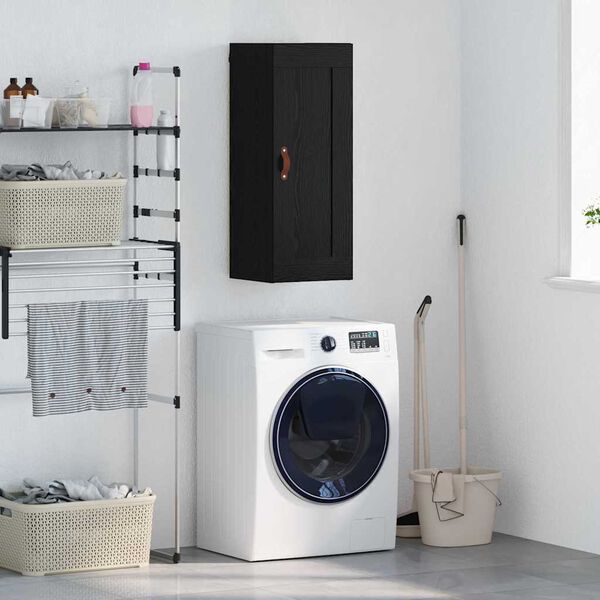 vidaXL Szafka wisząca Czarny Dąb 34,5 x 34 x 90 cm