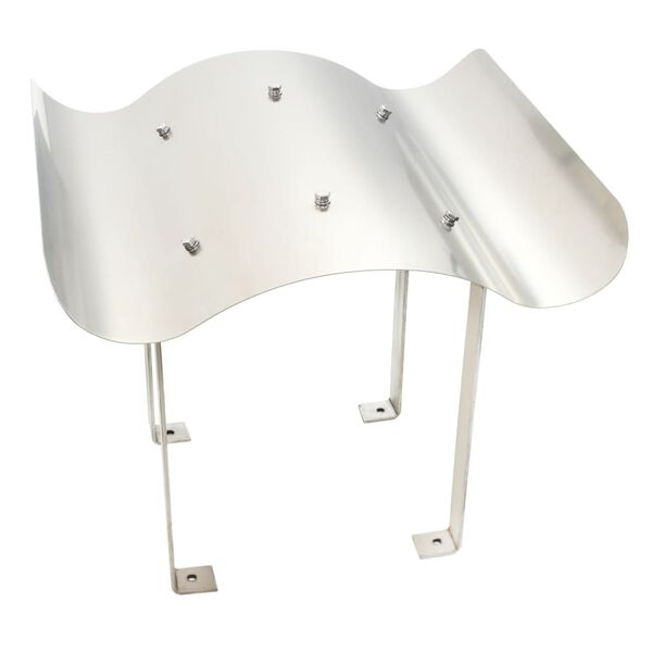 vidaXL Nasada kominowa ze stali nierdzewnej, 50 x 50 x 37 cm