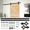vidaXL Drzwi przesuwne 90 x 210 cm Lite drewno sosnowe