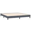 vidaXL Ł&oacute;żko typu Box Spring z materacami Ciemnoszary 180x210 cm