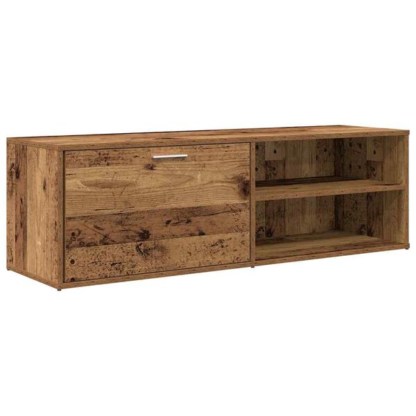 vidaXL Szafka pod TV, stare drewno, 120x34x37 cm