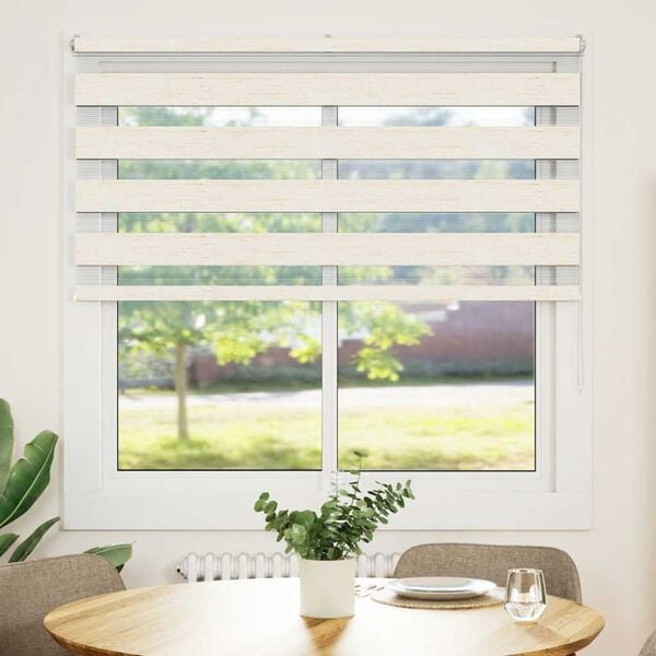 vidaXL Roleta zebra, 140x100 cm, szerokość tkaniny 135,9 cm, poliester