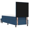 vidaXL Ł&oacute;żko sprężynowe z materacem Niebieski 80 x 200 cm tkanina