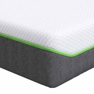 vidaXL Materac Średnio miękki 70 x 200 cm Biały i szary