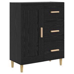 vidaXL Bufet Czarny dąb 69,5 x 34 x 90 cm Drewno inżynieryjne