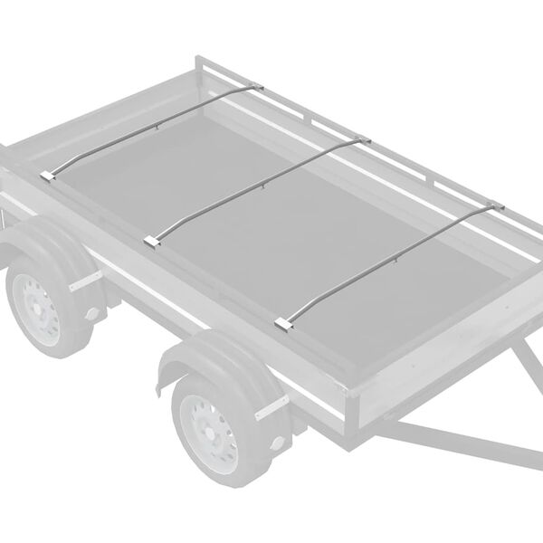 vidaXL przeznaczone do uchwytu płaskiego na tarp 3 pcs 100-145 cm