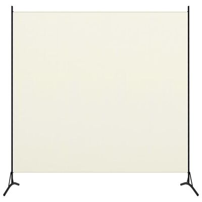 vidaXL Parawan 1-panelowy, kremowy, 175 x 180 cm
