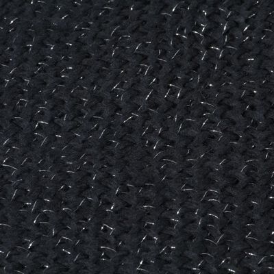 vidaXL Narzuta z lurexu, 125 x 150 cm, antracytowa