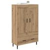 vidaXL Highboard z szufladą Dąb rzemieślniczy 69,5 x 31 x 115 cm