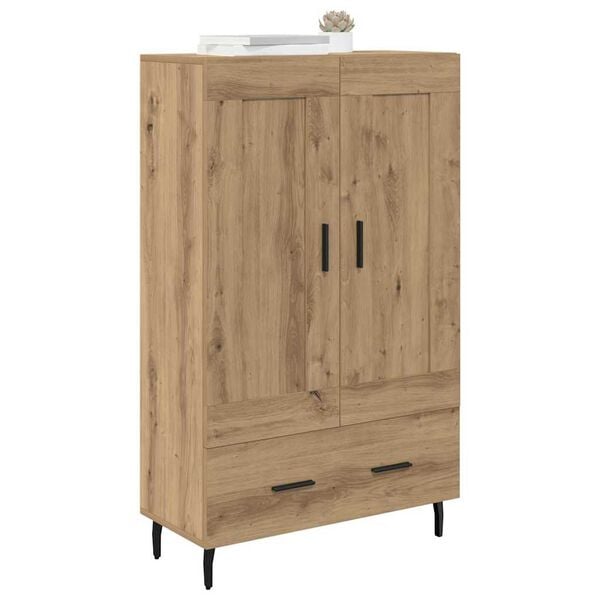 vidaXL Highboard z szufladą Dąb rzemieślniczy 69,5 x 31 x 115 cm
