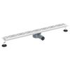 vidaXL Odpływ prysznicowy w designie liniowym z syfonem 360&deg; 90 cm