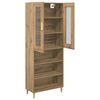 vidaXL Highboard Dąb rzemieślniczy 69,5 x 34 x 180 cm