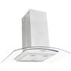 vidaXL Okap kuchenny LED, wyspowy, stal nierdzewna, 90 cm, 756 m&sup3;/h