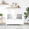 vidaXL Sofa 2-osobowa ze skóry syntetycznej, biała