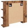 vidaXL Szafka lustrzana z diodami LED Stare drewno 70x16,5x60 cm