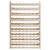 vidaXL Stojak na wino, 72,5x25x111,5 cm, lite drewno sosnowe